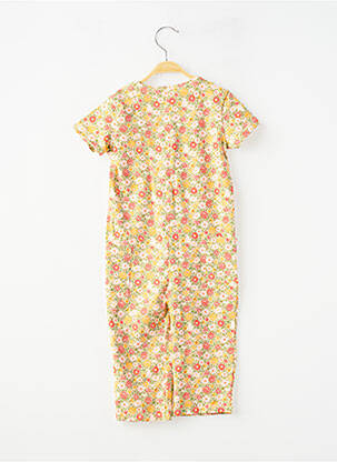 Combi-pantalon imprimé fantaisie manches courtes jaune NOPPIES fille