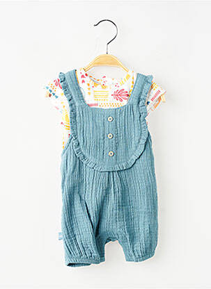 Ensemble pantalon type de haut t-shirt bleu BOBOLI fille
