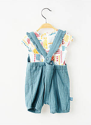 Ensemble pantalon type de haut t-shirt bleu BOBOLI fille