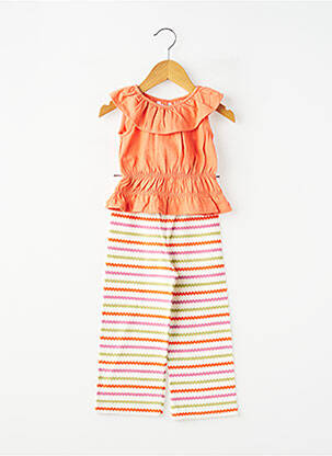 Ensemble pantalon type de haut t-shirt orange MAYORAL fille