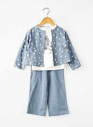 Ensemble pantalon type de haut t-shirt gris MAYORAL fille