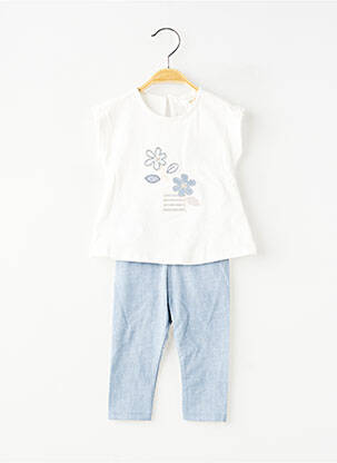 Ensemble pantalon type de haut t-shirt bleu MAYORAL fille
