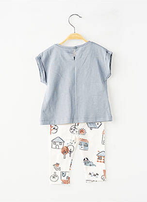 Ensemble pantalon broderie gris MAYORAL fille