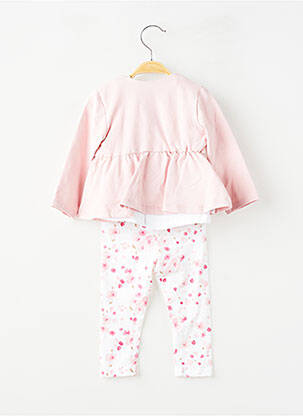 Ensemble pantalon broderie rose MAYORAL fille