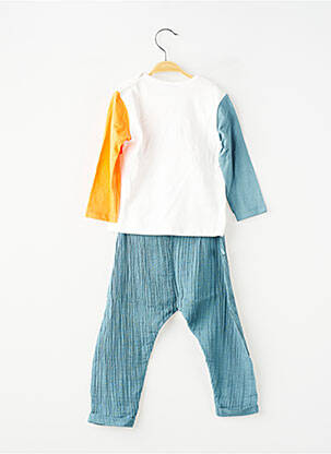 Ensemble pantalon taille élastique bleu BOBOLI garçon