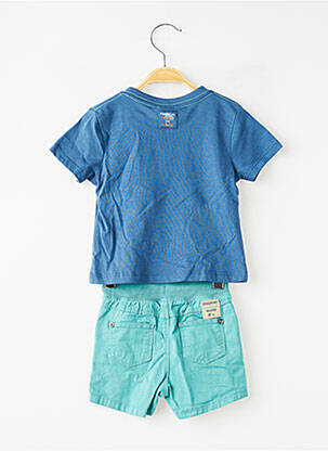 Ensemble short coupe droite bleu BOBOLI garçon