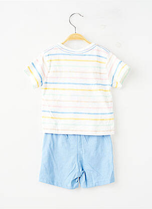 Ensemble short coupe droite bleu BOBOLI garçon