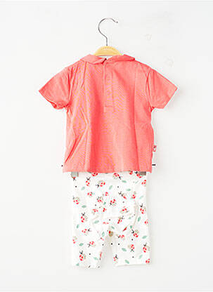 Ensemble pantalon type de haut t-shirt rouge BOBOLI fille