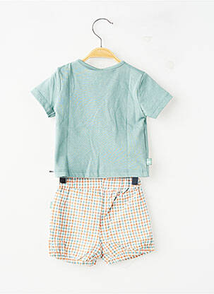 Ensemble pantalon coupe droite vert BOBOLI garçon