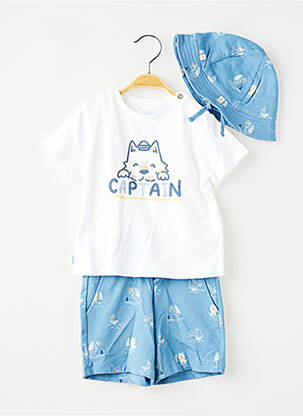 Ensemble short sérigraphie bleu MAYORAL garçon