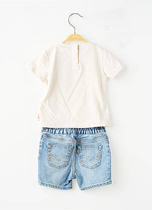 Ensemble short coupe droite bleu LEVI'S garçon