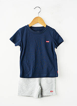 Ensemble short coupe droite bleu LEVI'S garçon
