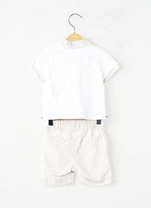 Ensemble short col polo beige GYMP garçon