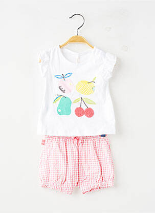 Ensemble short imprimé fantaisie rose BOBOLI fille