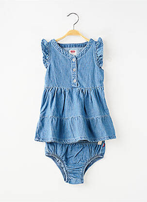 Ensemble short coupe évasée bleu LEVI'S fille