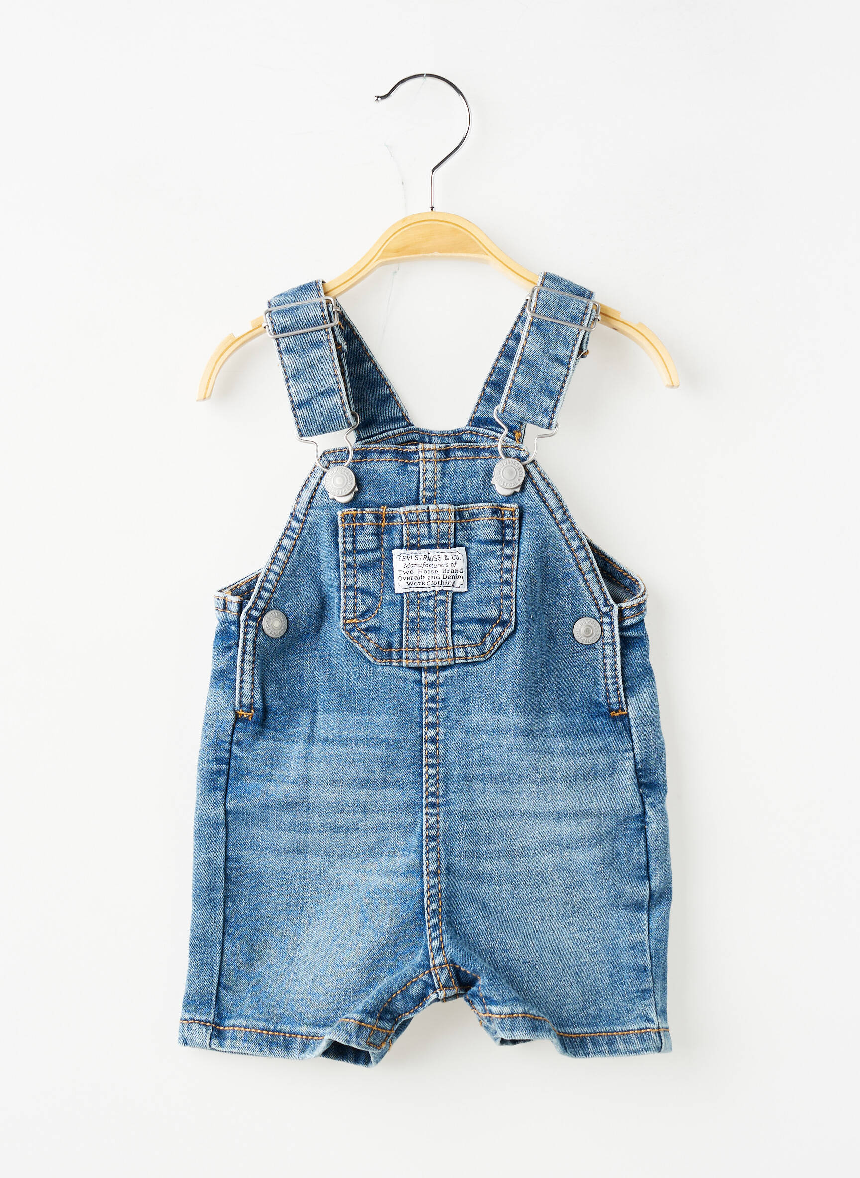 Salopette coupe droite fines bretelles bleu LEVI'S enfant