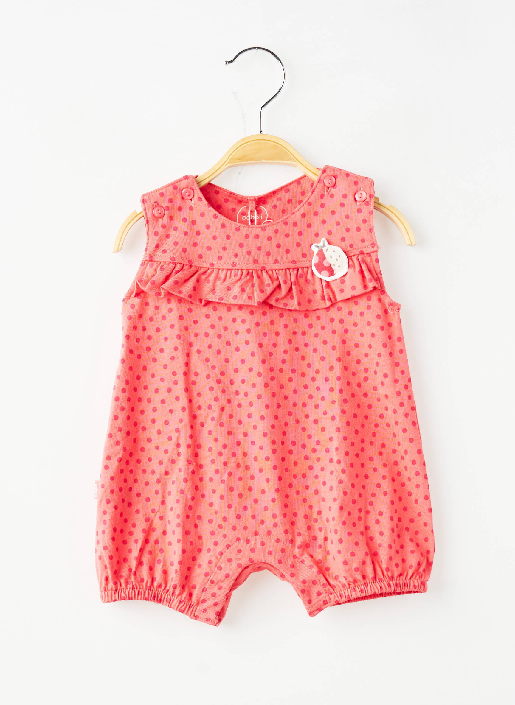Combishort resserrée sur le bas sans manche rouge BOBOLI fille