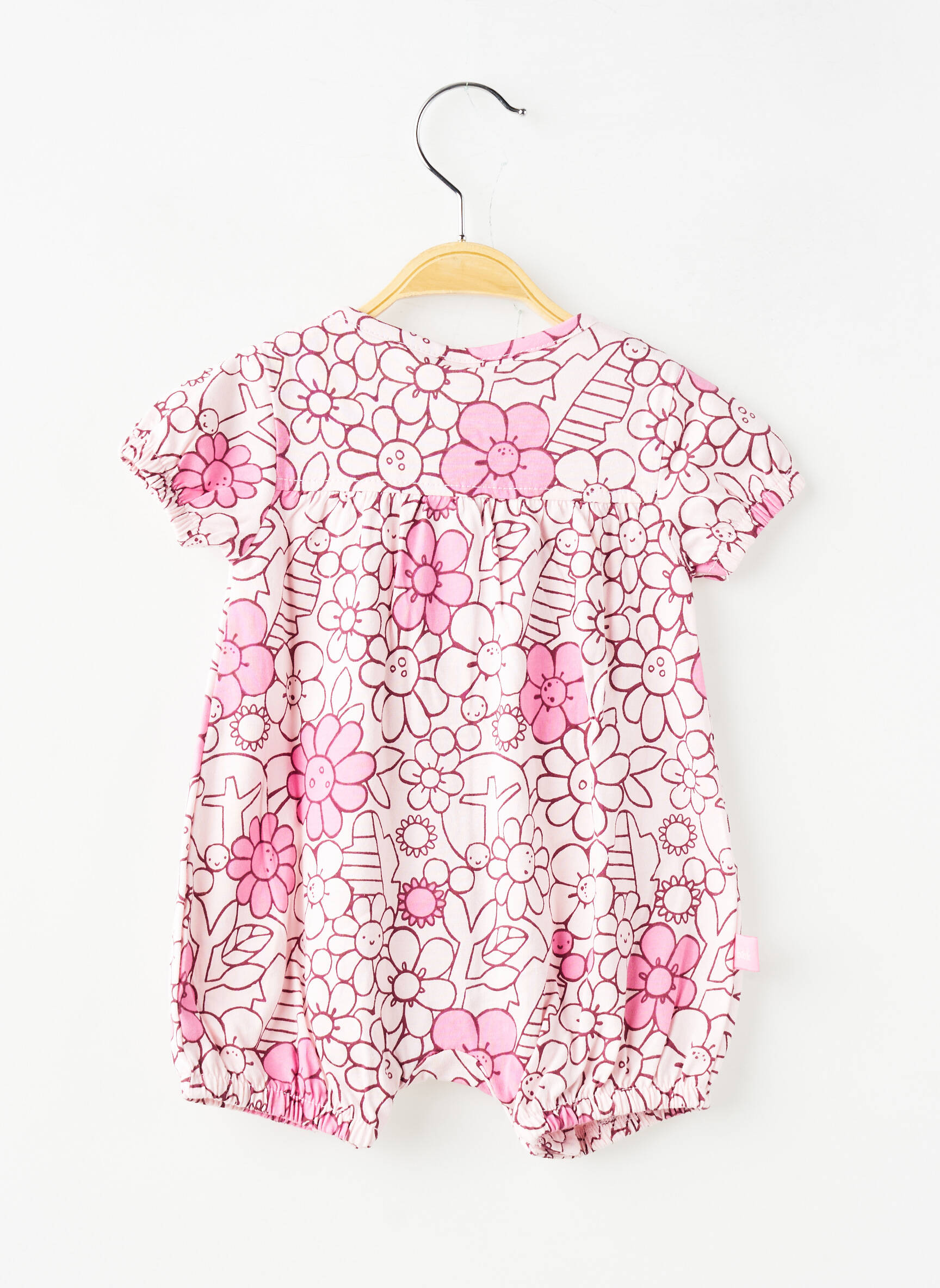Combishort resserrée sur le bas manches courtes violet BOBOLI fille