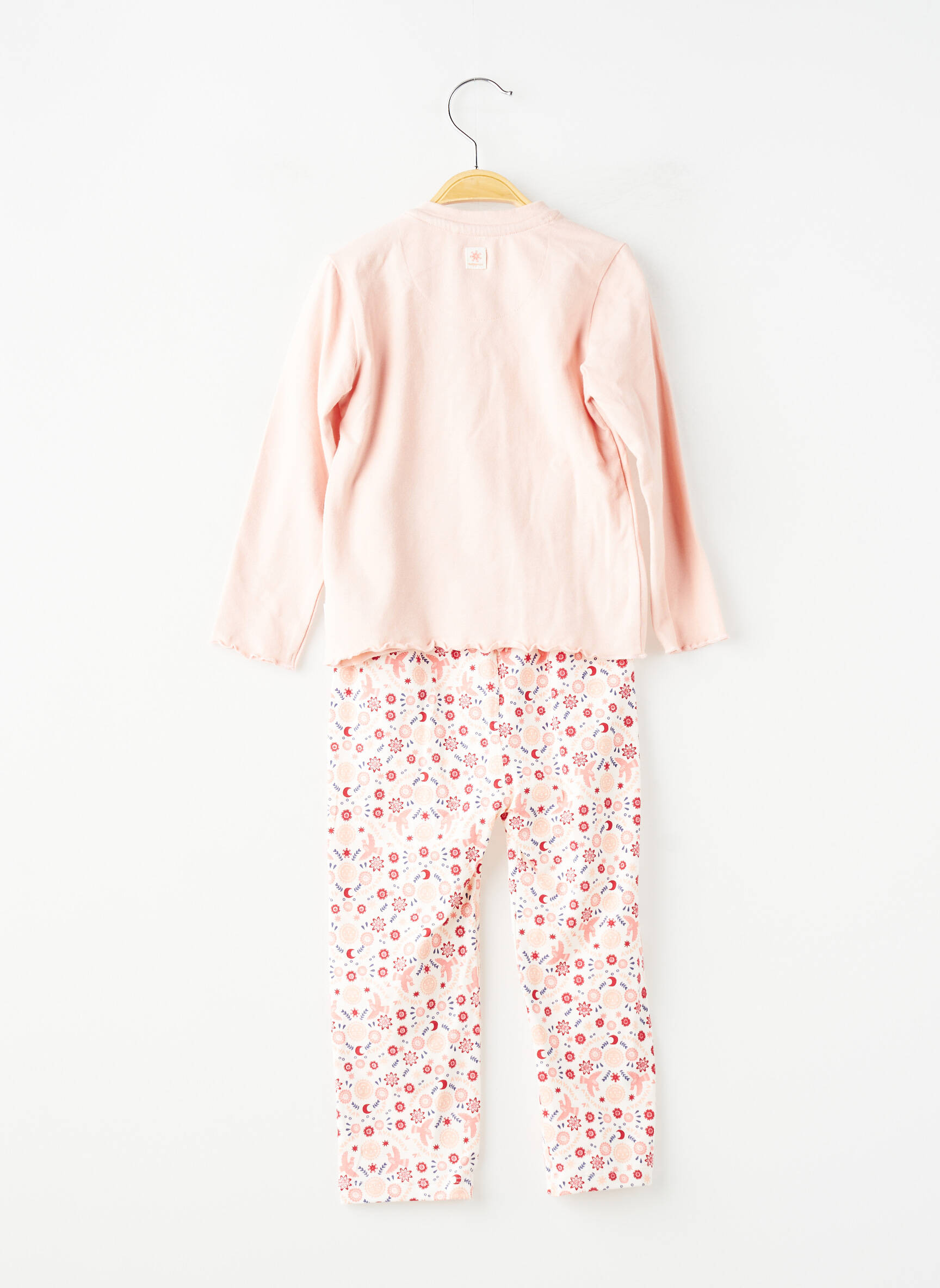 Ensemble pantalon type de haut t-shirt rose NOPPIES fille
