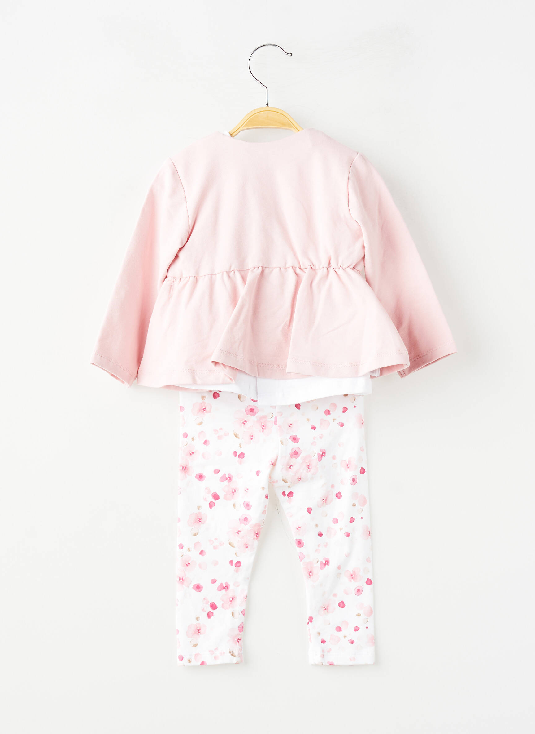 Ensemble pantalon broderie rose MAYORAL fille