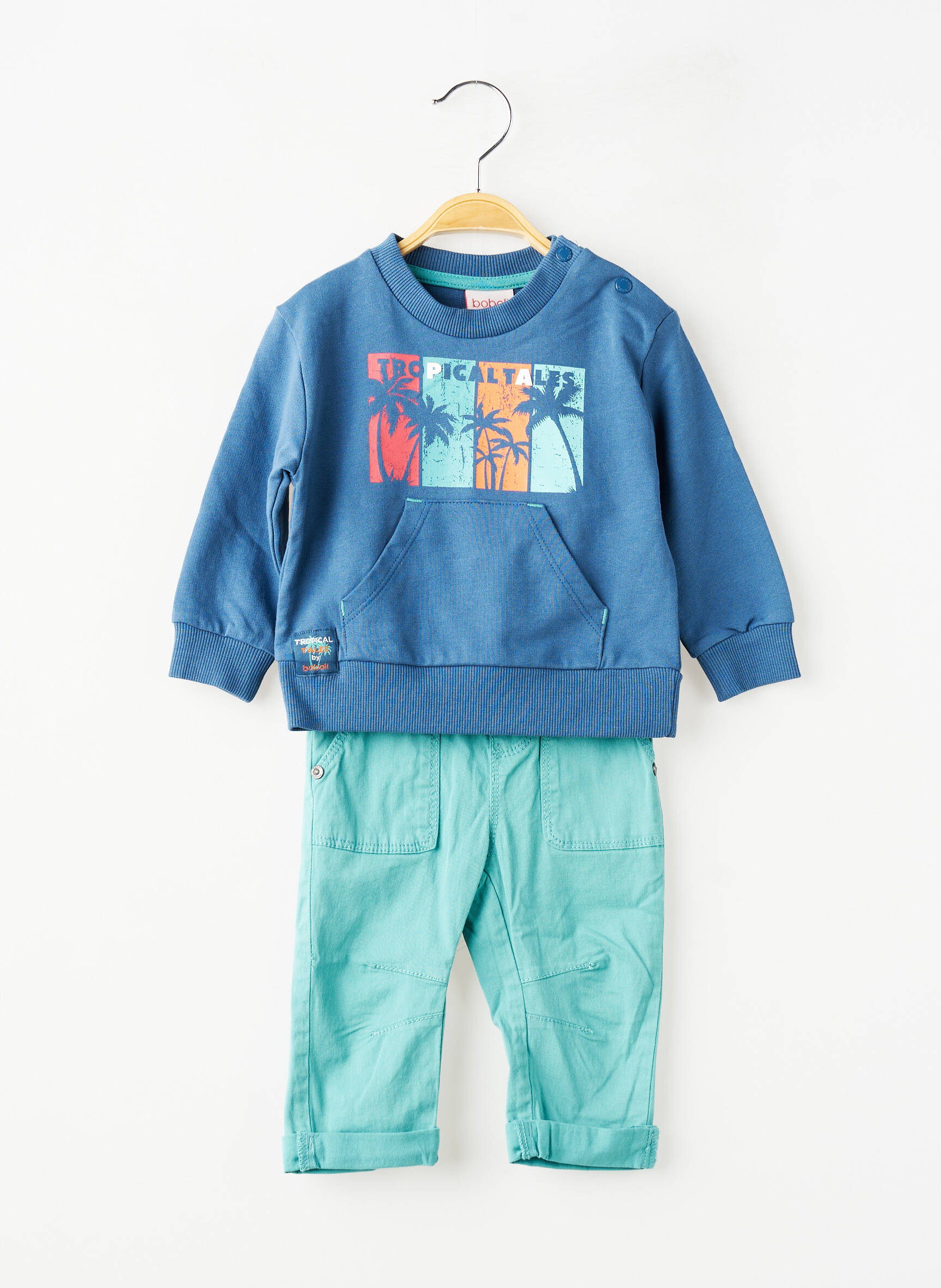 Ensemble pantalon poches bleu BOBOLI garçon