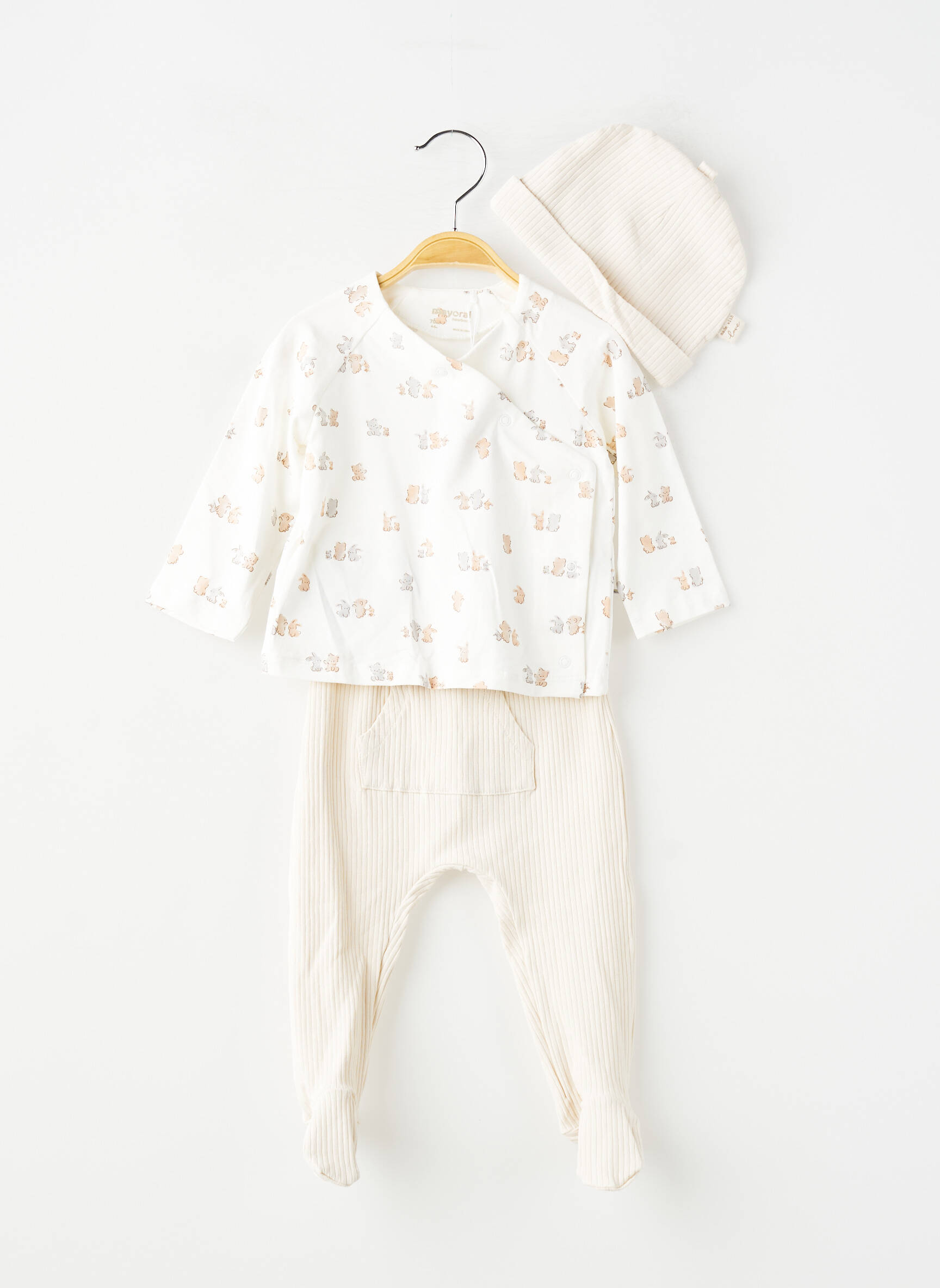 Ensemble pantalon coupe droite blanc MAYORAL enfant