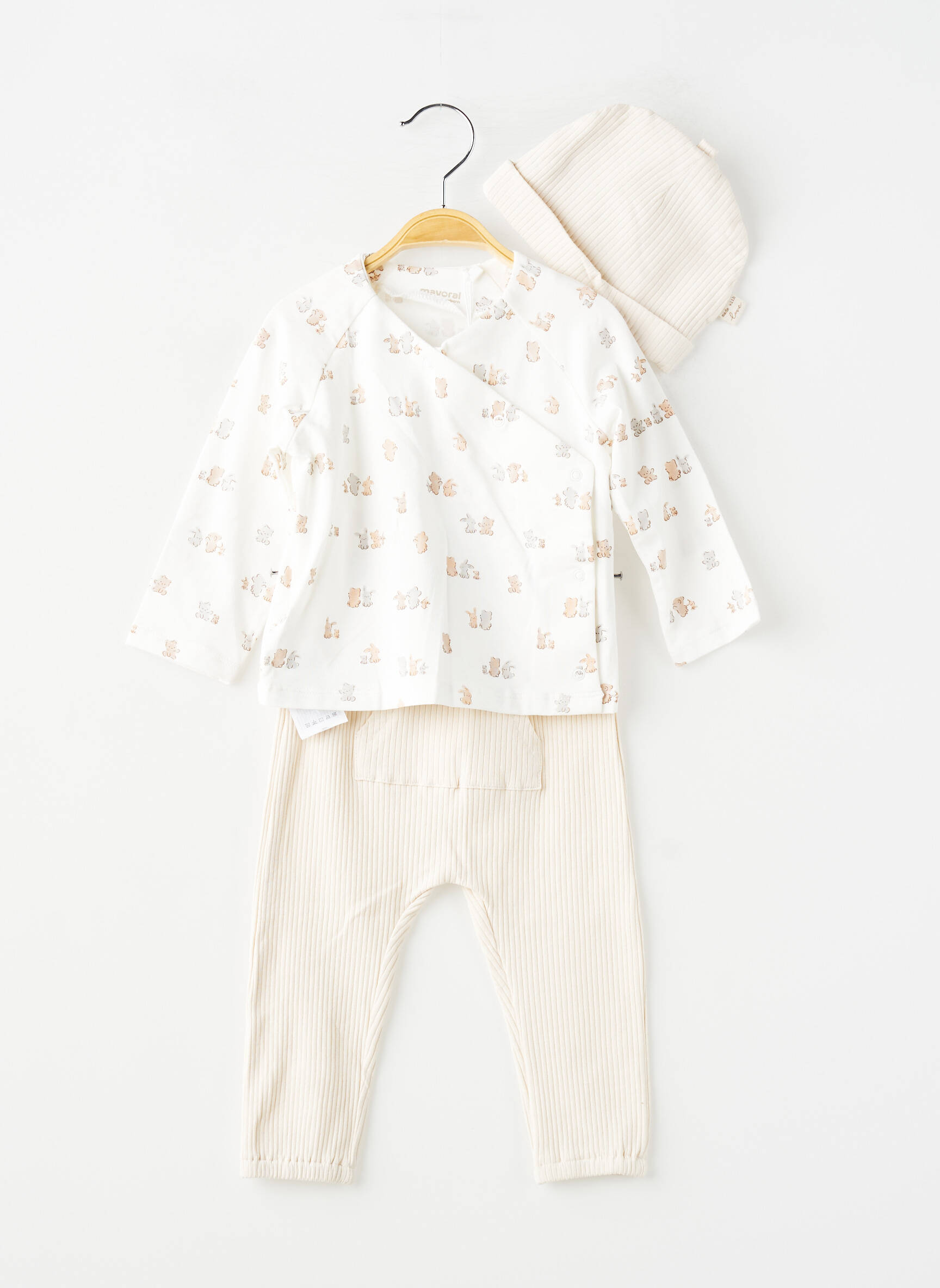 Ensemble pantalon coupe droite beige MAYORAL enfant