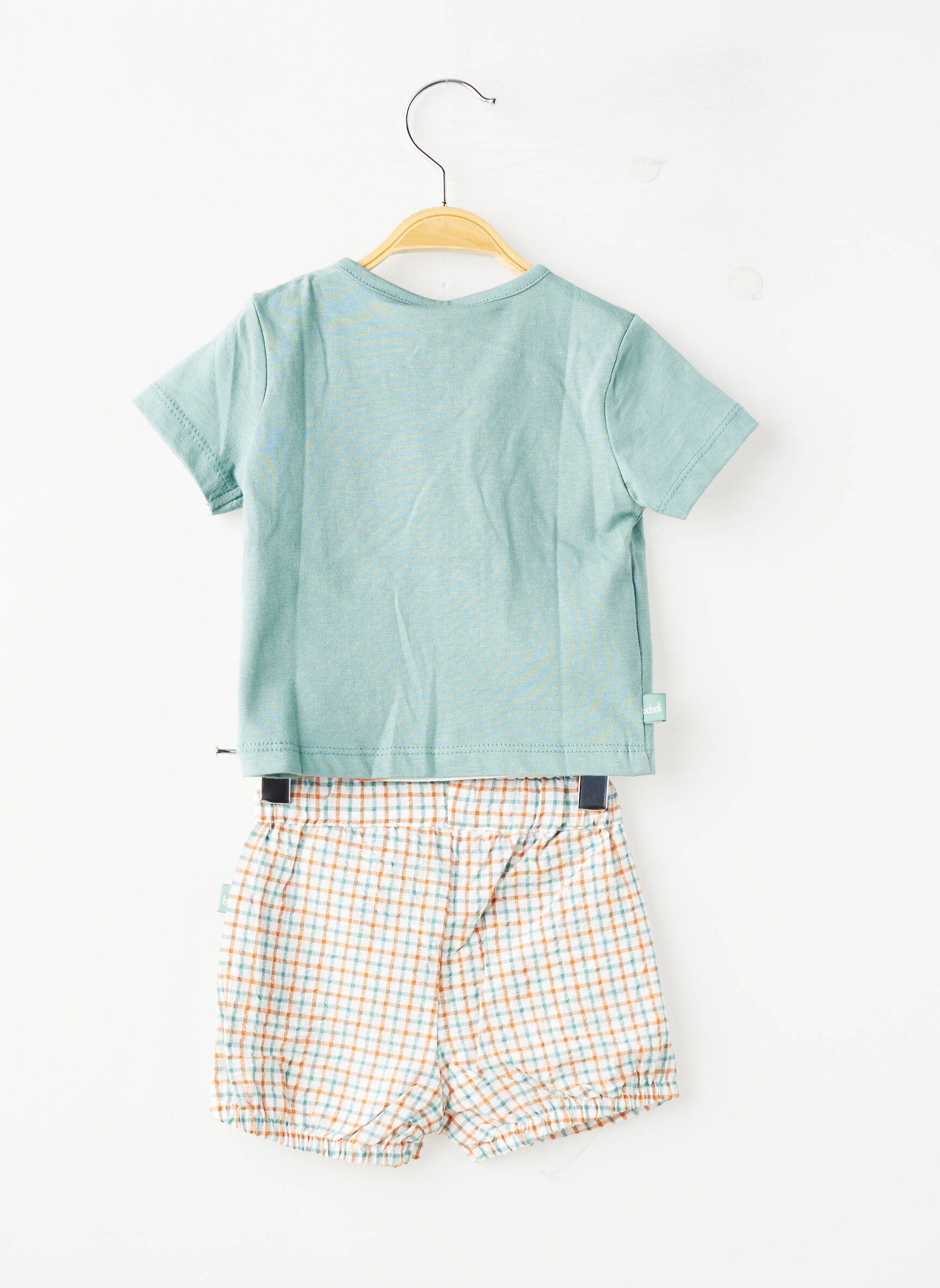 Ensemble pantalon coupe droite vert BOBOLI garçon