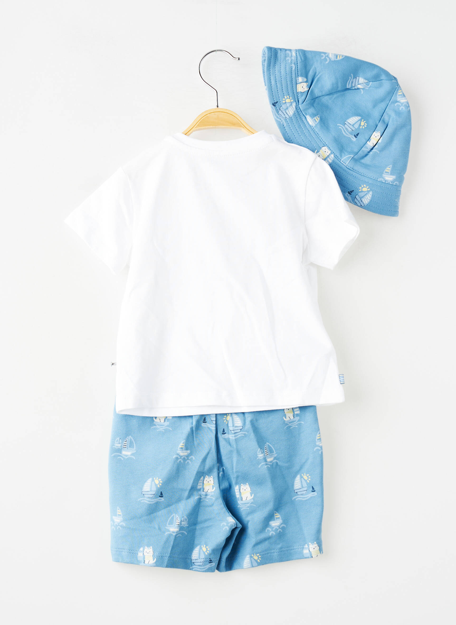 Ensemble short sérigraphie bleu MAYORAL garçon