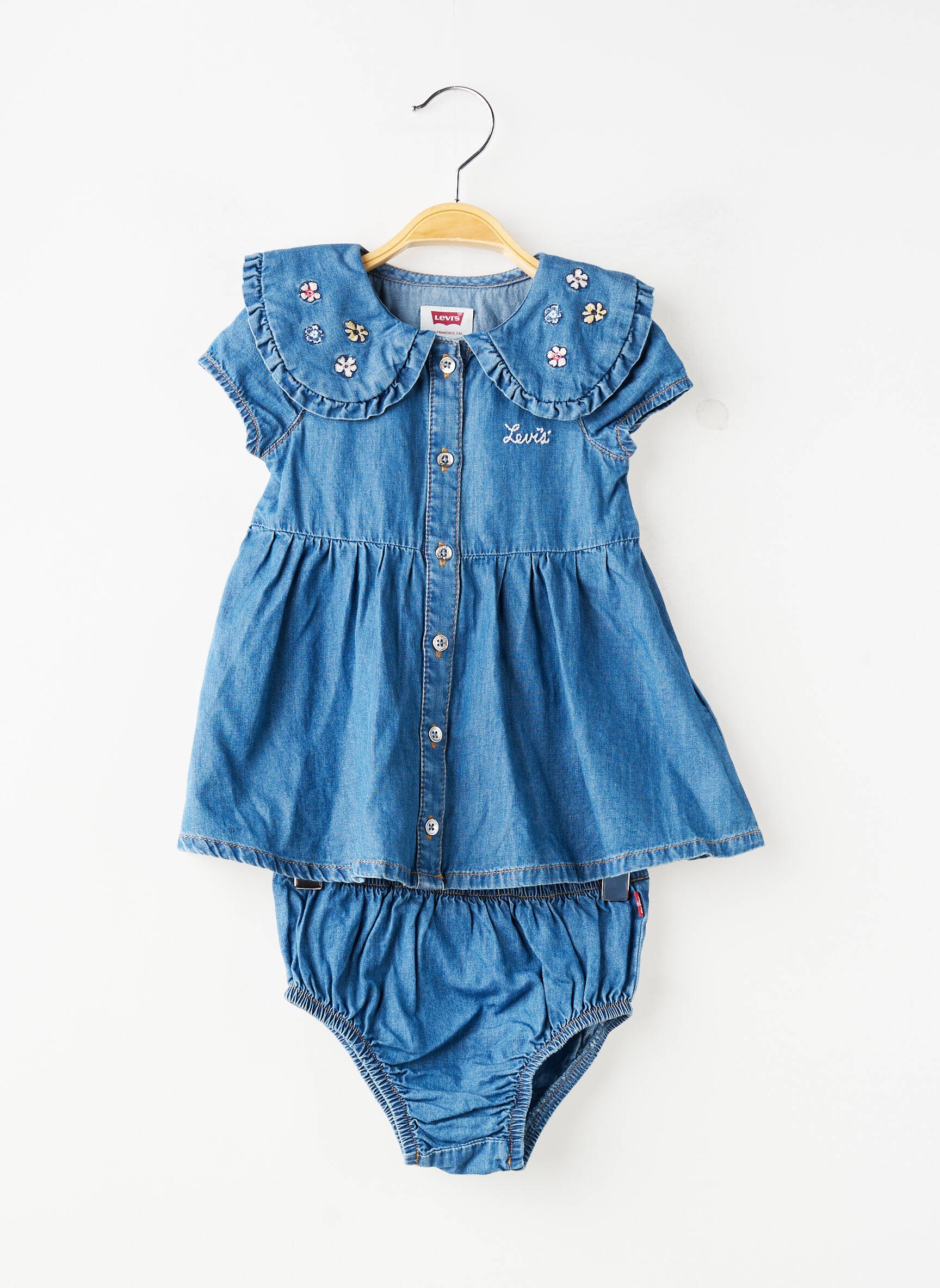 Ensemble short imprimé fantaisie bleu LEVI'S fille