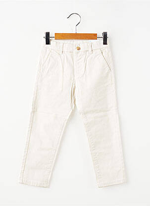 Pantalon chino tissage popeline taille ajustable beige MAYORAL garçon