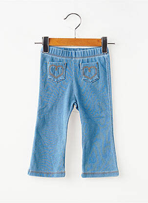 Pantalon flare stretch taille élastique bleu MAYORAL fille