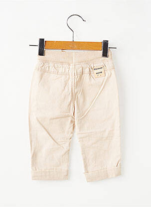 Pantalon droit fermeture liens à nouer taille élastique beige BOBOLI garçon