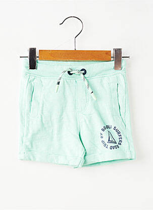 Short stretch taille élastique vert BOBOLI garçon