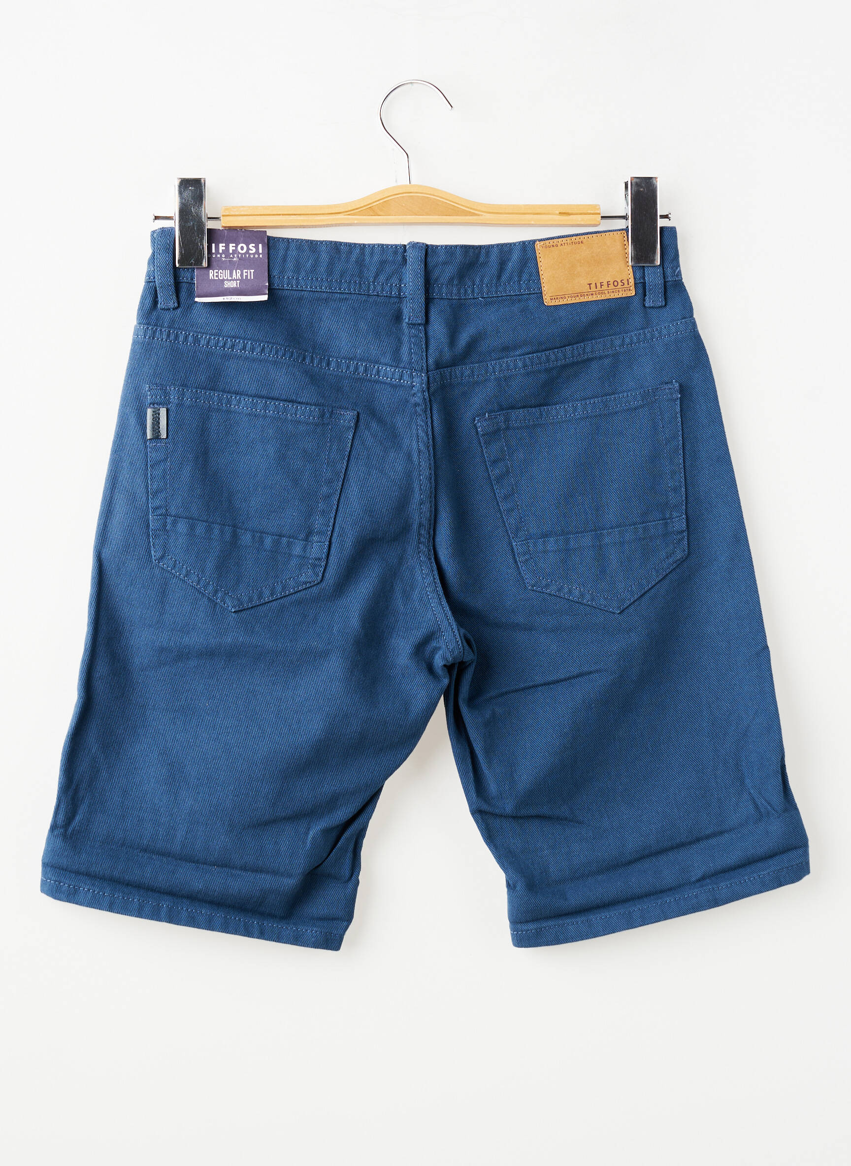 Bermuda tissage denim taille ajustable bleu TIFFOSI garçon