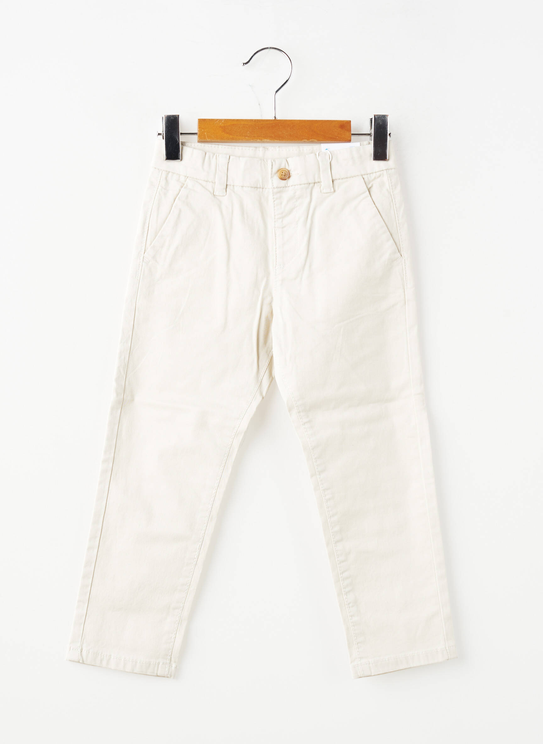 Pantalon chino tissage popeline taille ajustable beige MAYORAL garçon