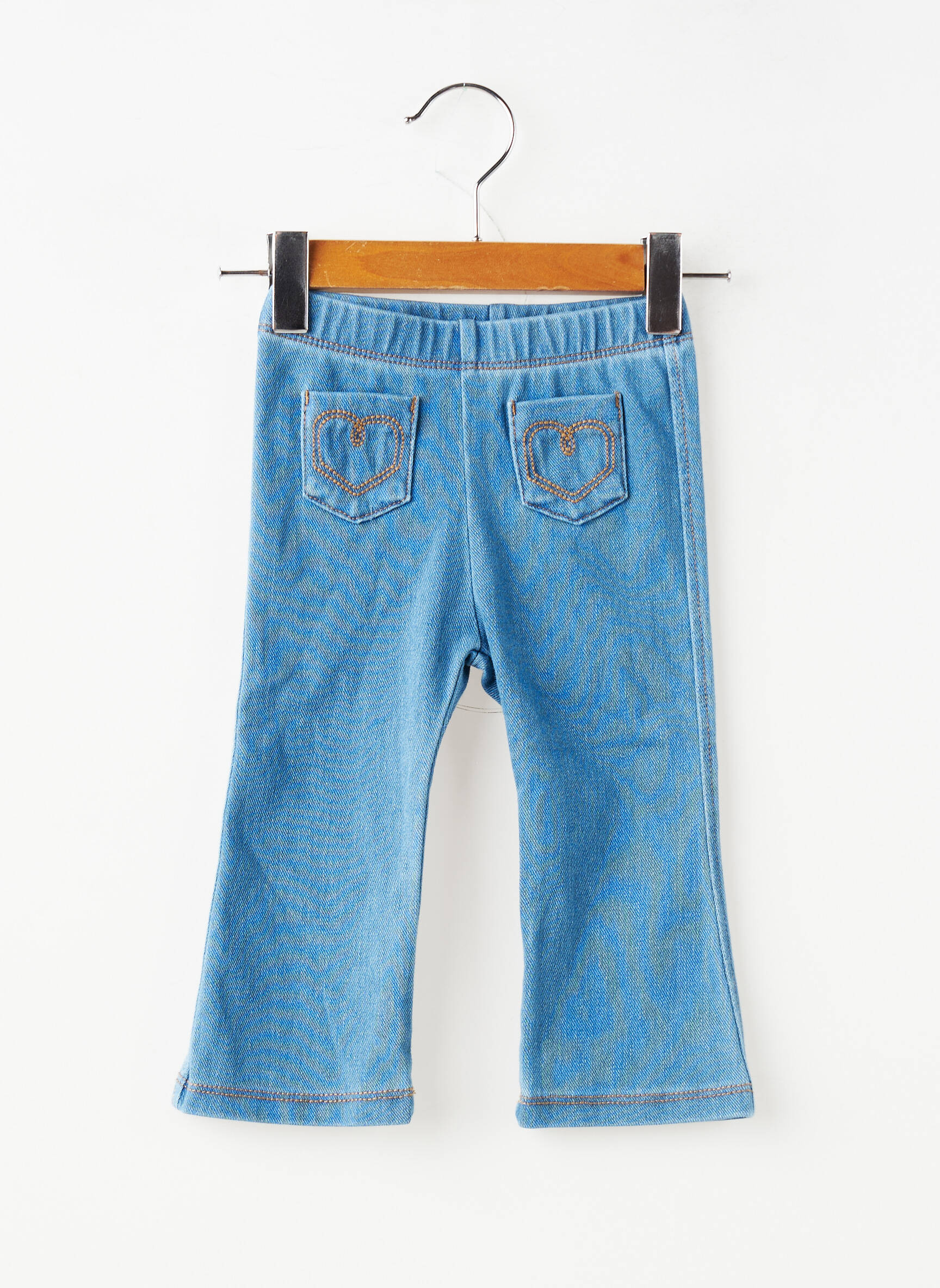 Pantalon flare stretch taille élastique bleu MAYORAL fille