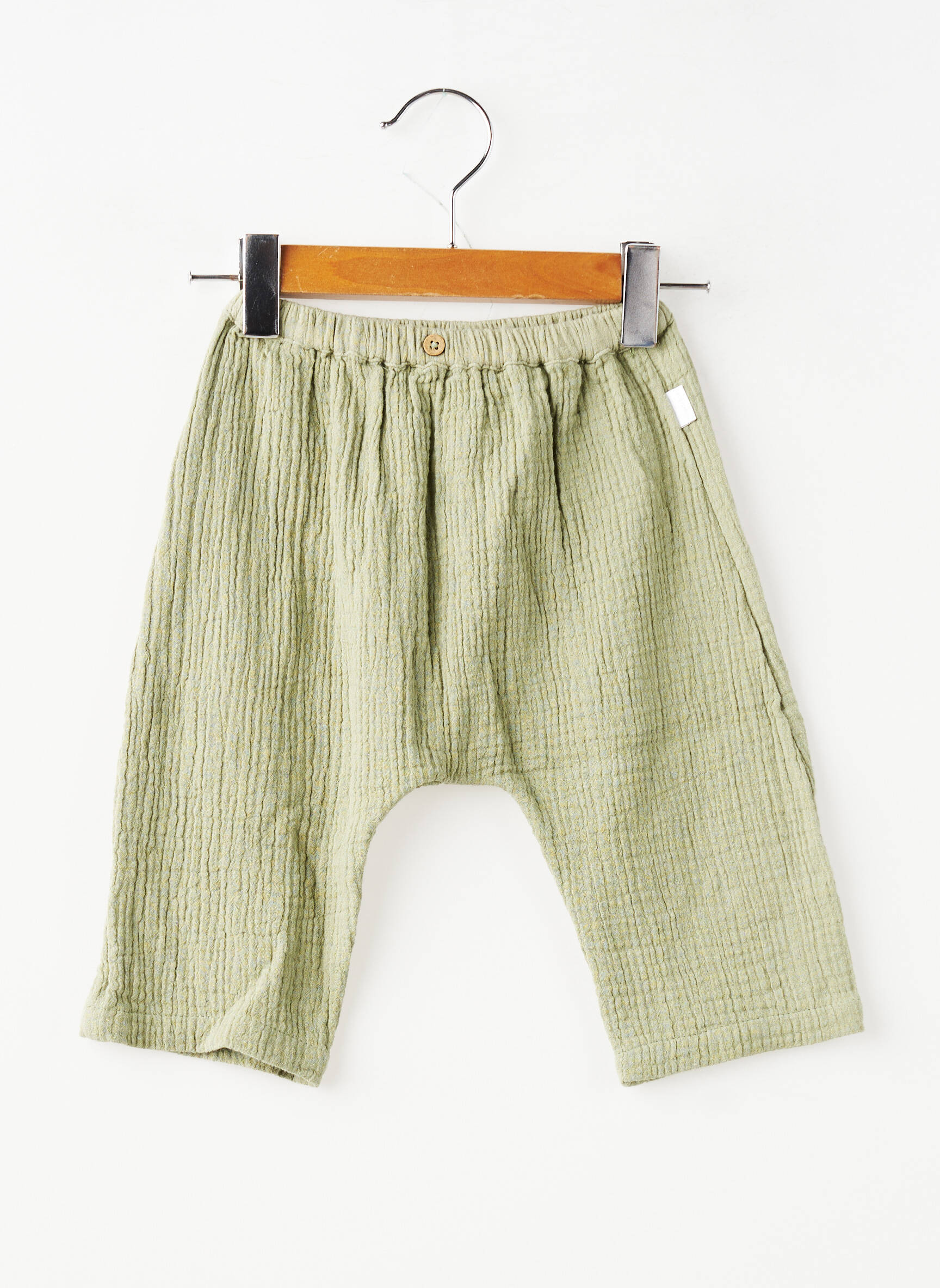 Sarouel taille élastique taille élastique vert NOPPIES garçon