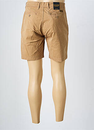 Bermuda tissage popeline taille normale marron DAYTONA homme