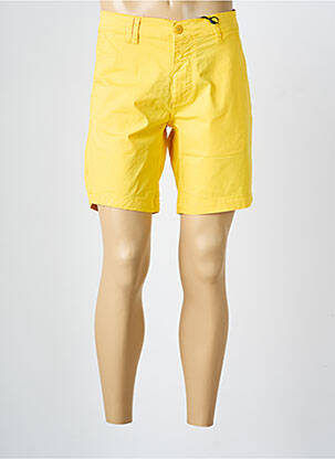 Short fermeture zippée sous rabat boutonné taille basse jaune DAYTONA homme