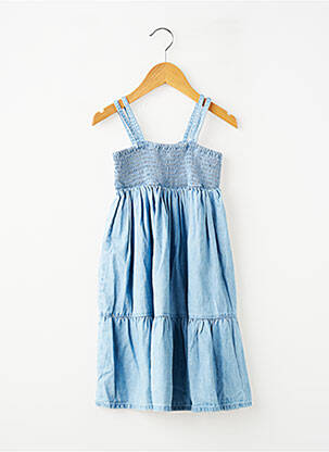 Robe mi-longue sans manche sans manche bleu ZY fille