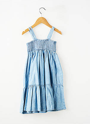 Robe mi-longue sans manche sans manche bleu ZY fille
