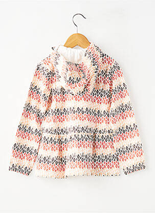 Veste casual coupe droite blanc BOBOLI fille
