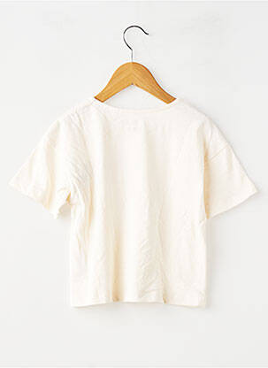 T-shirt coupe droite manches courtes beige ZY fille