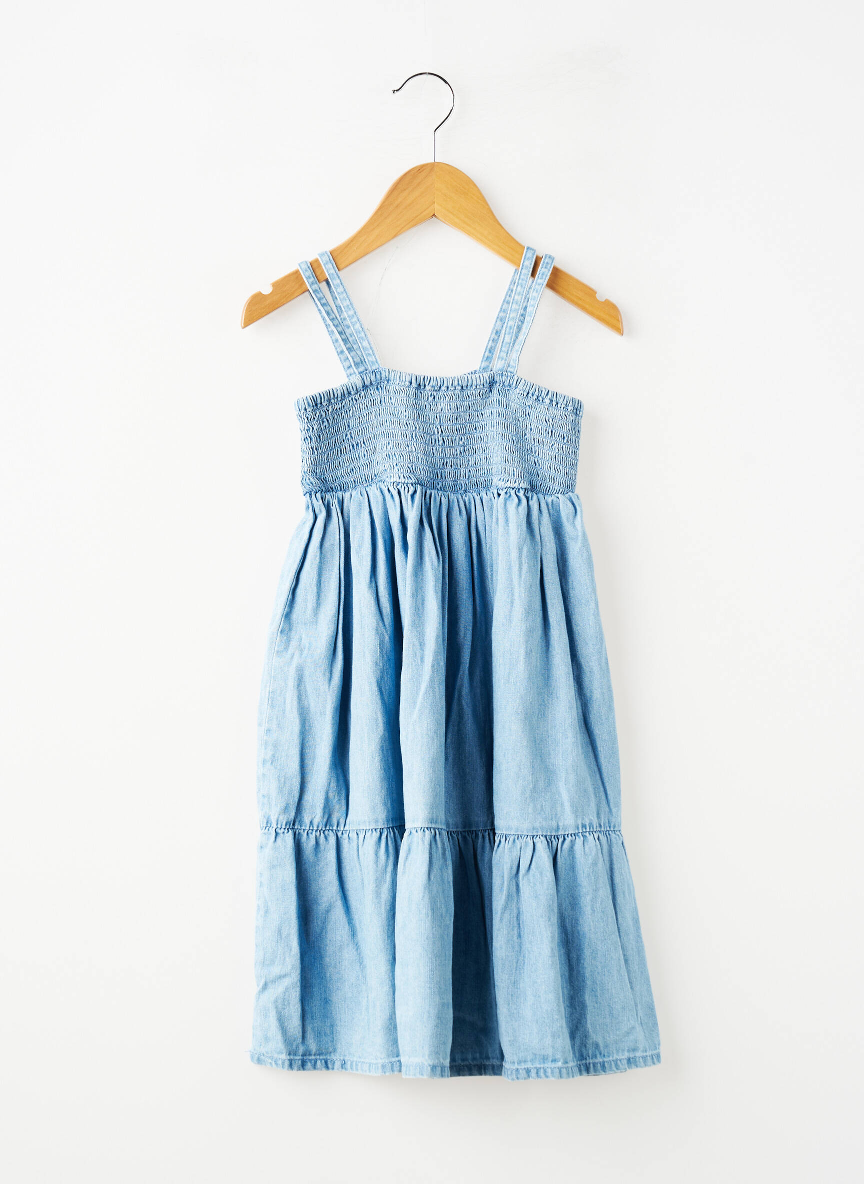 Robe mi-longue sans manche sans manche bleu ZY fille