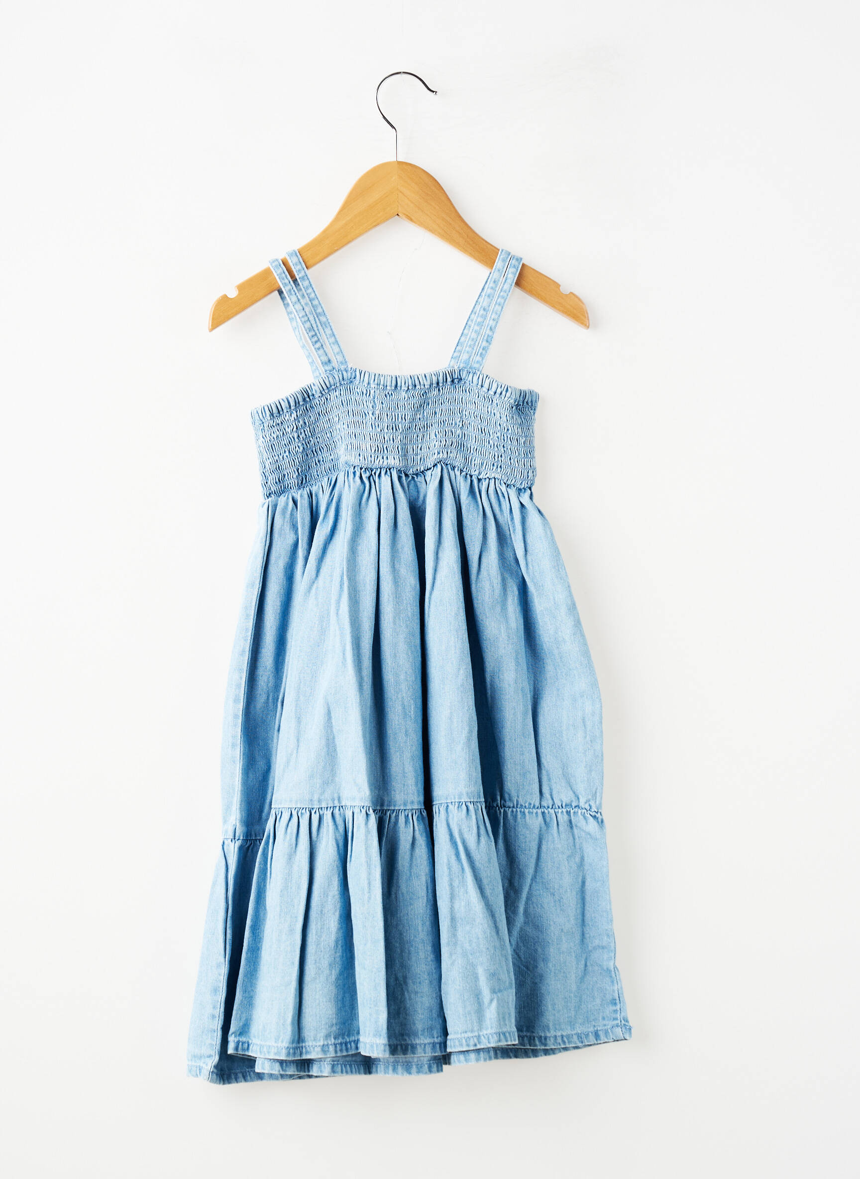 Robe mi-longue sans manche sans manche bleu ZY fille