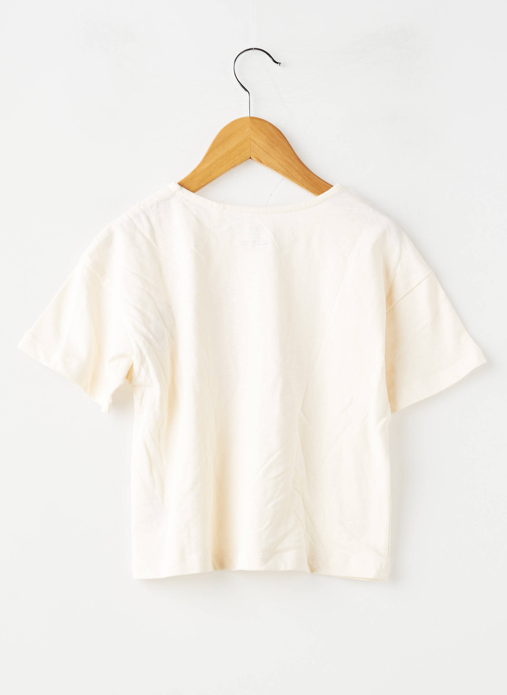 T-shirt coupe droite manches courtes beige ZY fille