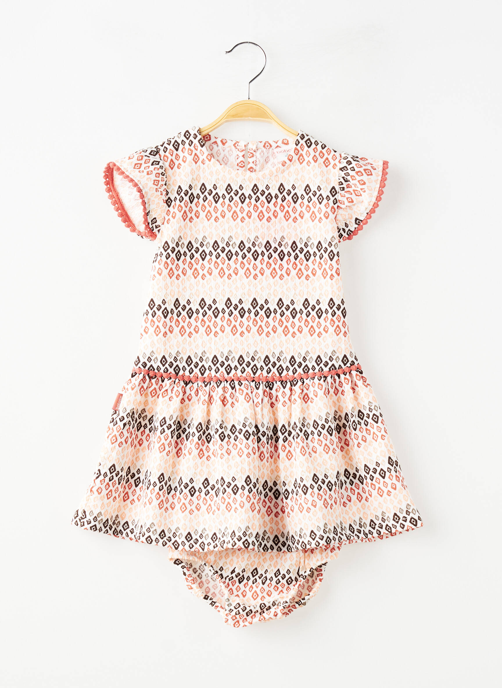 Ensemble short taille élastique orange BOBOLI fille