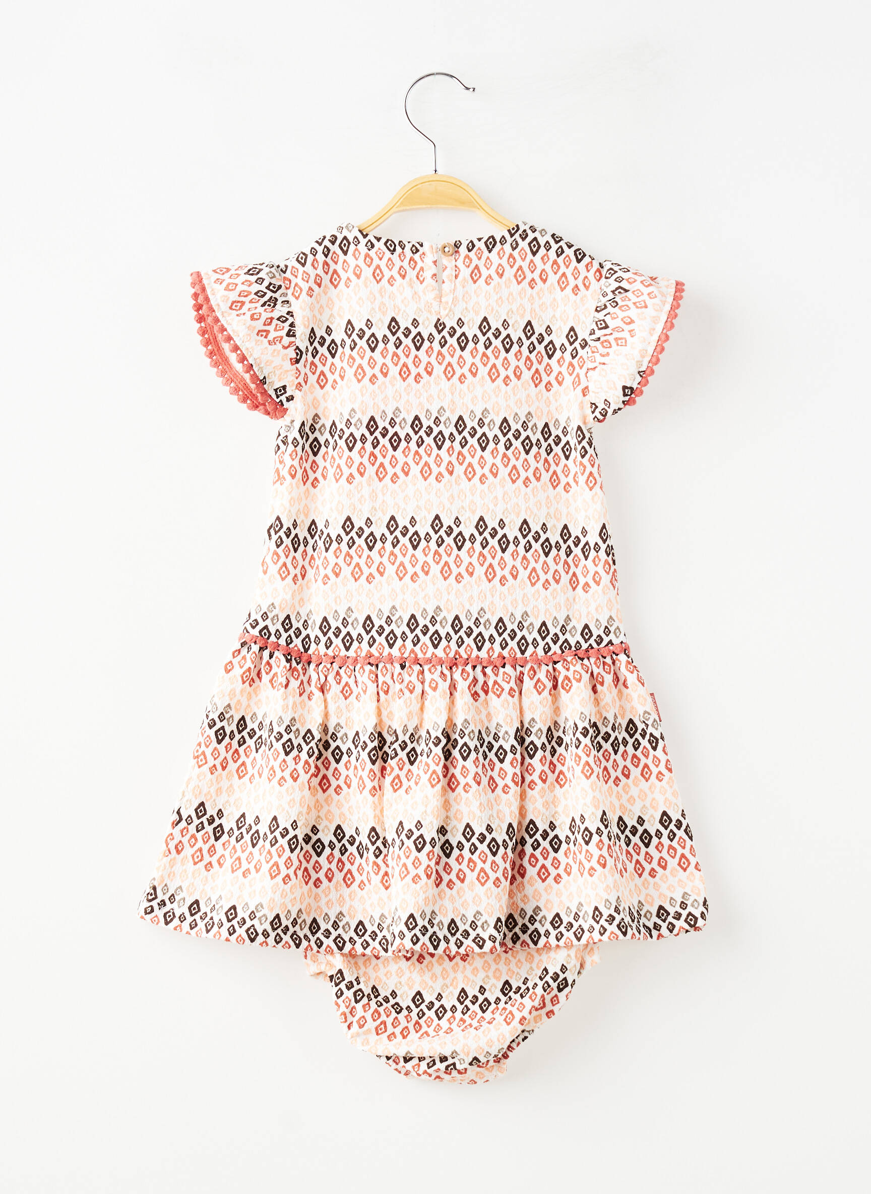 Ensemble short taille élastique orange BOBOLI fille