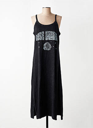 Robe mi-longue sans manche sans manche noir ROSE GARDEN femme